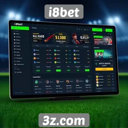 Explorando a interface de usuário do site i8bet